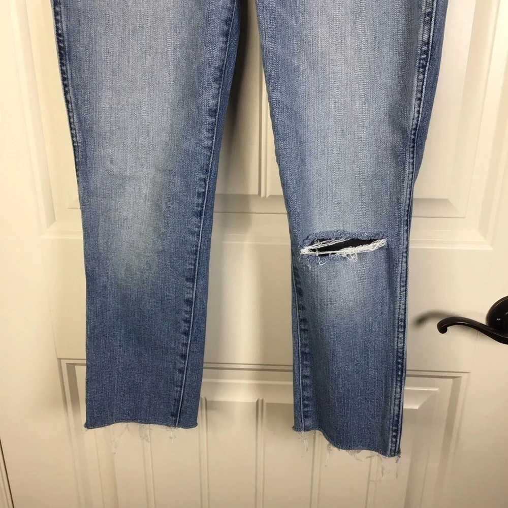 Madewell Ripped 10” High Rise Skinny Crop Size 27.